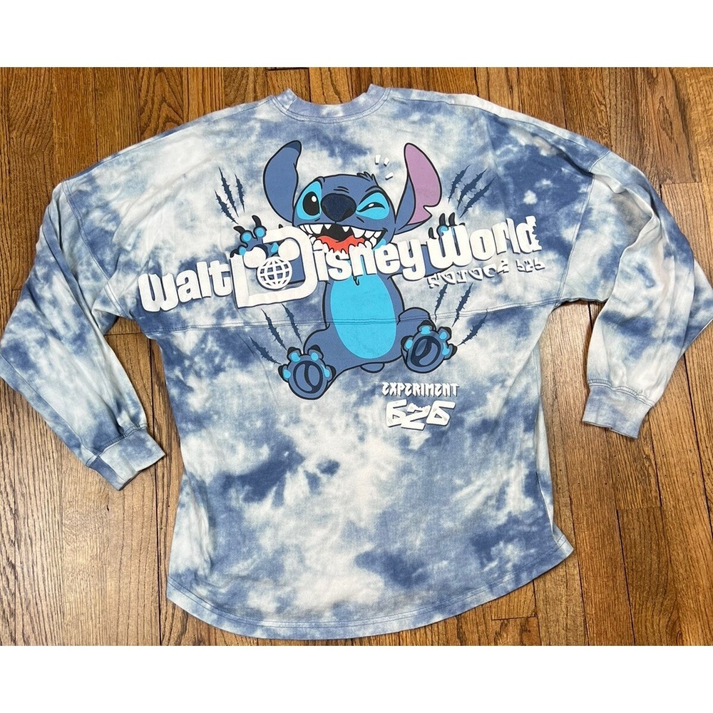 2022‎ Disney Parks Walt Disney World Stitch Tie-Dye Lightweight Spirit Jersey